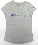 Champion Girls' T-shirt High Low Classic Pullover Short Sleeve Crew Neck Top