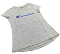 Champion Girls' T-shirt High Low Classic Pullover Short Sleeve Crew Neck Top