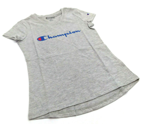 Champion Girls' T-shirt High Low Classic Pullover Short Sleeve Crew Neck Top