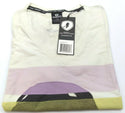 Women's Graphic T-Shirt Gongshow Hockey Short Sleeve V-Neck Top White Large
