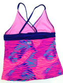 TYR Girls' Swimwear Tankini Claire Crossback Top Multicolor Youth Size M 7/8