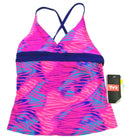 TYR Girls' Swimwear Tankini Claire Crossback Top Multicolor Youth Size M 7/8