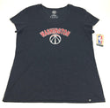 NBA Women's Washington Wizards Club '47 V-Neck Cap Sleeve Tee Fall Navy X Large