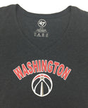 NBA Women's Washington Wizards Club '47 V-Neck Cap Sleeve Tee Fall Navy X Large