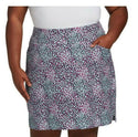 Lady Hagen Women's Golf Skort Mini Plus Size Sea Animal Print 20'' Leopard - 3X