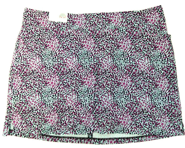 Lady Hagen Women's Golf Skort Mini Plus Size Sea Animal Print 20'' Leopard - 3X