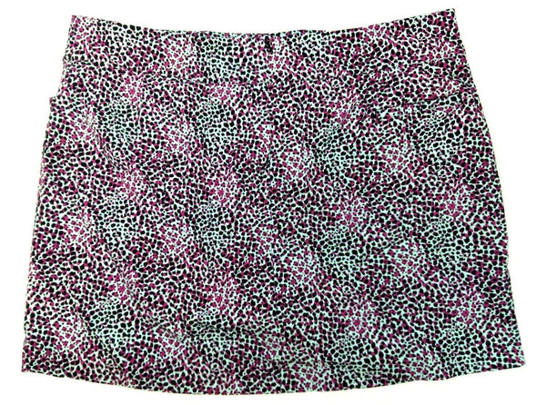 Lady Hagen Women's Golf Skort Mini Plus Size Sea Animal Print 20'' Leopard - 3X