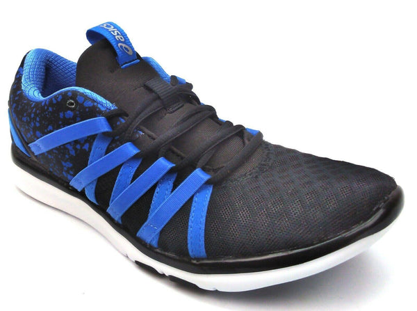 Asics Women's GEL-Fit YUI Cross Trainer Shoes Black Regatta Blue Silver Size 6.5