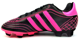 Adidas Kid's Football Shoes Goletto III Sparkle TRX FG Black Pink Size 1.5
