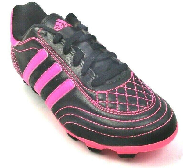 Adidas Kid's Football Shoes Goletto III Sparkle TRX FG Black Pink Size 1.5