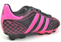 Adidas Kid's Football Shoes Goletto III Sparkle TRX FG Black Pink Size 1.5