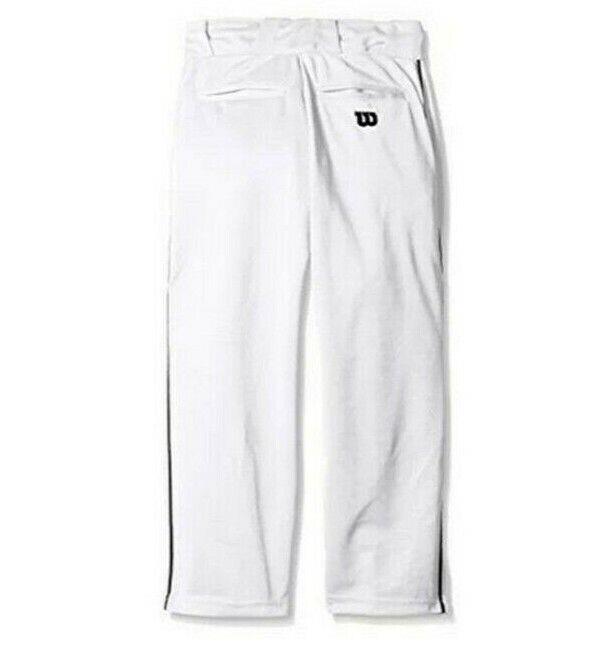Wilson Men's Baseball Pants Classic Relaxed Fit Piped with 2 Snap Closure