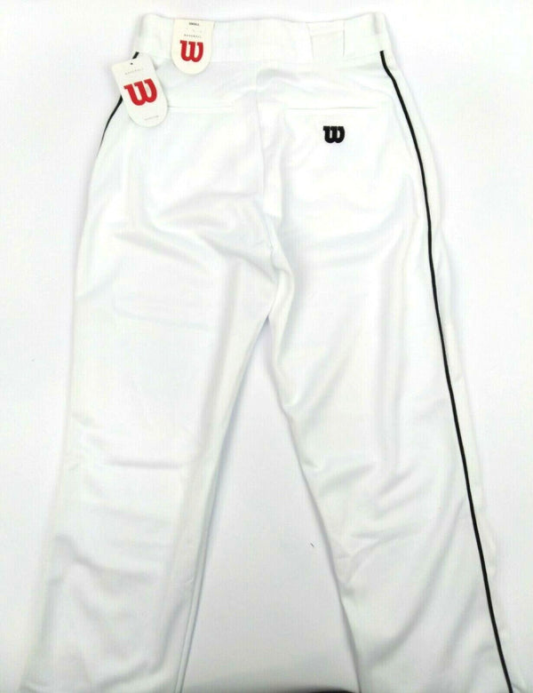 Wilson Men's Baseball Pants Classic Relaxed Fit Piped with 2 Snap Closure