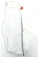 Wilson Men's Baseball Pants Classic Relaxed Fit Piped with 2 Snap Closure