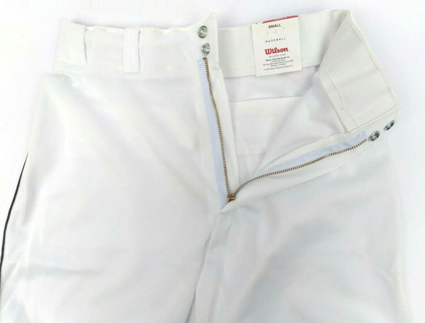 Wilson Men's Baseball Pants Classic Relaxed Fit Piped with 2 Snap Closure