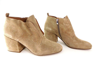 Franco Sarto Women's Boots Alfie Sandstone Leather Bootie Size 10 Medium