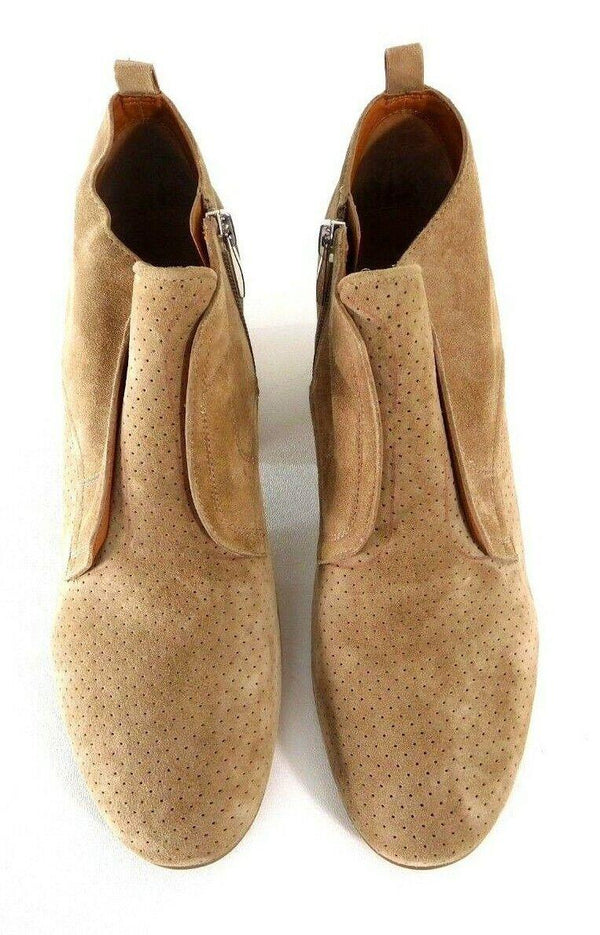 Franco Sarto Women's Boots Alfie Sandstone Leather Bootie Size 10 Medium