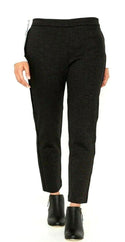Buffalo David Bitton Women's Trouser Ankle Length Charcoal Stripe Pants Small
