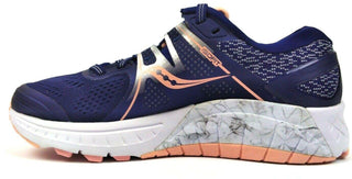 Saucony Women's Running Shoes Omni ISO Lace Up Navy Blush White Size 5 New