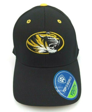 Top of the World Youth Hat Missouri Tigers the Rookie One-Fit Black OSFA
