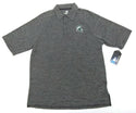 Men's Polo Shirt Michigan State Spartans Colosseum Micro Stripe Tee Grey Small