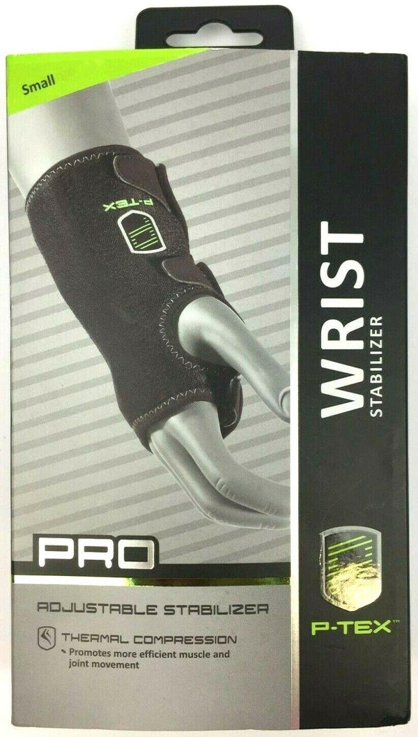 PTEX Wrist Stabilizer Adjustable Thermal Compression P-TEXWR200 Black Small
