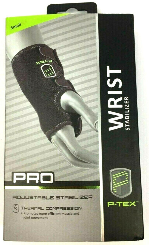 PTEX Wrist Stabilizer Adjustable Thermal Compression P-TEXWR200 Black Small