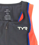 TYR Women's Sport Competitor Singlet Black Orange Blue Size Large