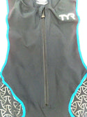 TYR Women's Sport Competitor Singlet Black Orange Blue Size Large
