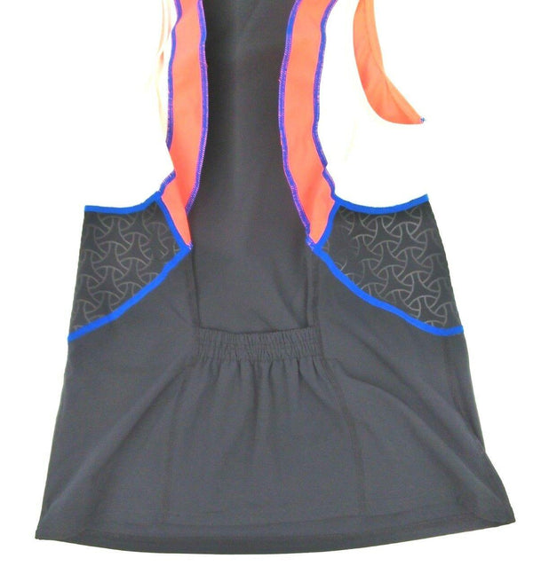 TYR Women's Sport Competitor Singlet Black Orange Blue Size Large