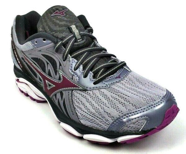 Mizuno Women's Running Shoes Wave Inspire 14 Lace Up Grey White Black D Wide New