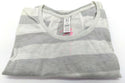 Under Armour Girls' T-Shirt Loose Fit Finale Short Sleeve Stripped Whisper Grey