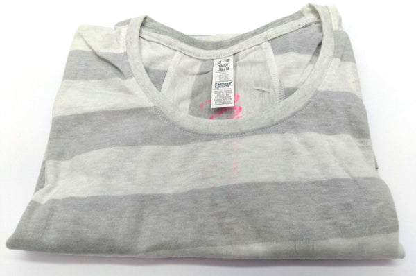 Under Armour Girls' T-Shirt Loose Fit Finale Short Sleeve Stripped Whisper Grey
