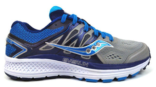 Saucony Women's Running Shoes Omni 16 Everun Tri Flex Outsole Grey Blue New