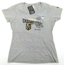 Golden Knights Women's T-Shirt Western Conference Champions Grey Large - New