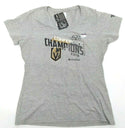Golden Knights Women's T-Shirt Western Conference Champions Grey Large - New