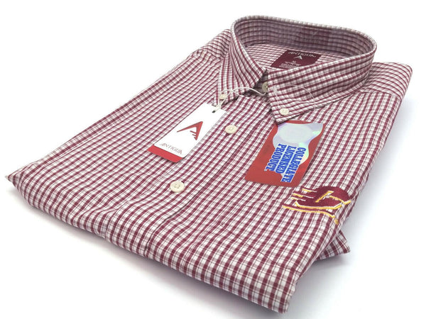 Antigua Men's Dress Shirt Associate Button Down Long Sleeve Checked XL New