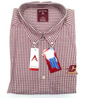 Antigua Men's Dress Shirt Associate Button Down Long Sleeve Checked XL New