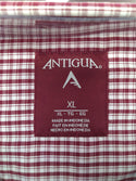Antigua Men's Dress Shirt Associate Button Down Long Sleeve Checked XL New