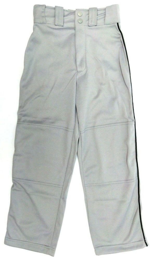 Wilson Youth's Baseball Pants Poly Warp Relaxed Piped Grey Black Small New