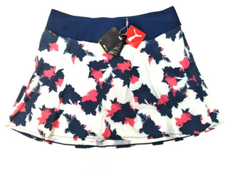 PUMA Women's Pwrshape Floral Skirt 16'' Dark Denim 595855 01 - XXL