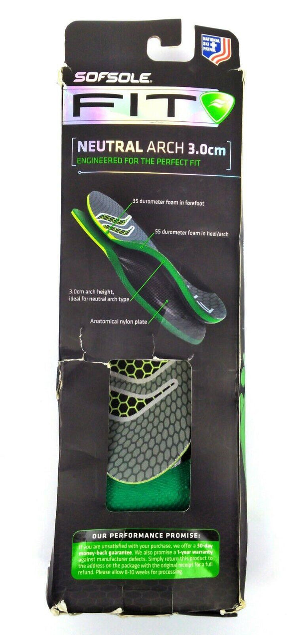 Sof Shoe Insert Sole Insoles Unisex FIT Support Full-Length Foam Size 5-6