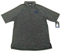 Colosseum Men's Short Sleeve Polo Shirt Michigan Wolverines 3 Button Grey Small