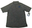 Colosseum Men's Short Sleeve Polo Shirt Michigan Wolverines 3 Button Grey Small