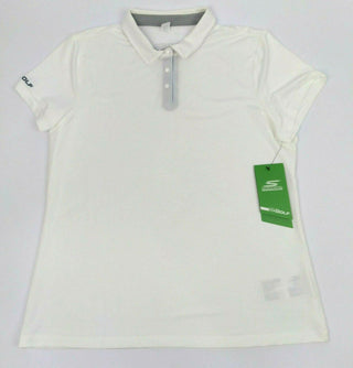 Skechers Women's Polo Shirt Pitch Short Sleeve  Moisture Wicking White Size XL