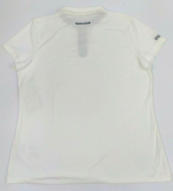 Skechers Women's Polo Shirt Pitch Short Sleeve  Moisture Wicking White Size XL