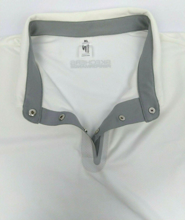 Skechers Women's Polo Shirt Pitch Short Sleeve  Moisture Wicking White Size XL