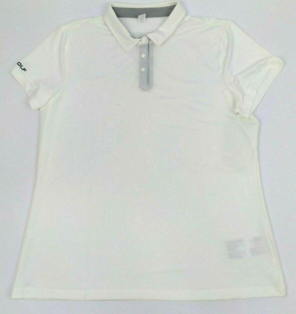 Skechers Women's Polo Shirt Pitch Short Sleeve  Moisture Wicking White Size XL
