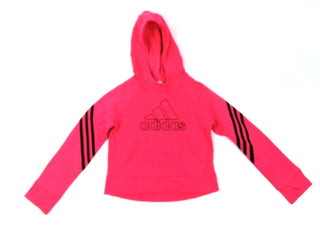 Adidas Girls' Pullover Hoodie Exclusive Fleece 3-Stripe Pink Size X-Small