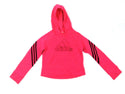 Adidas Girls' Pullover Hoodie Exclusive Fleece 3-Stripe Pink Size X-Small